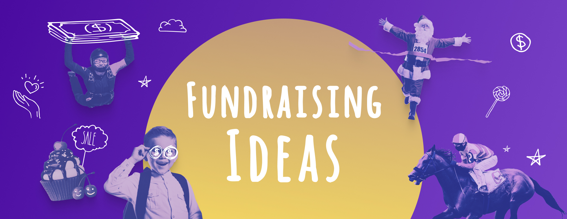 Fundraising ideas banner